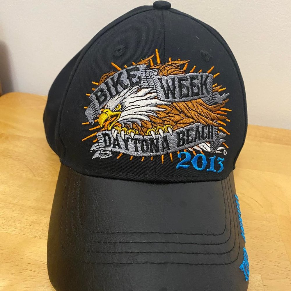 Leather Bike Week Daytona Beach 2013 Black Baseball Cap